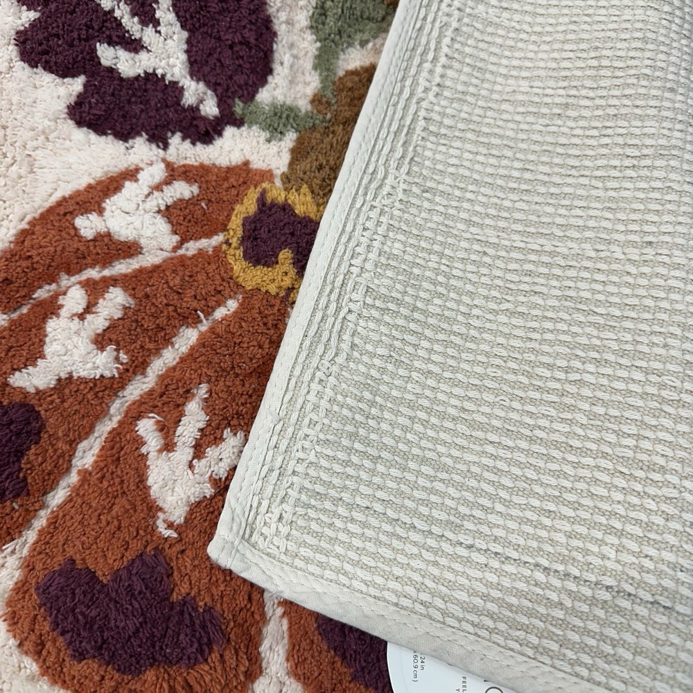 Threshold 100 % Cotton Fall Harvest Bath Rug Pumpkin 17x24 - Picture 4 of 4